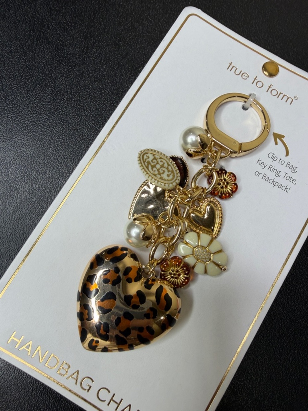 True to Form | Vintage Inspired Leopard Heart Bag Charm 🐆